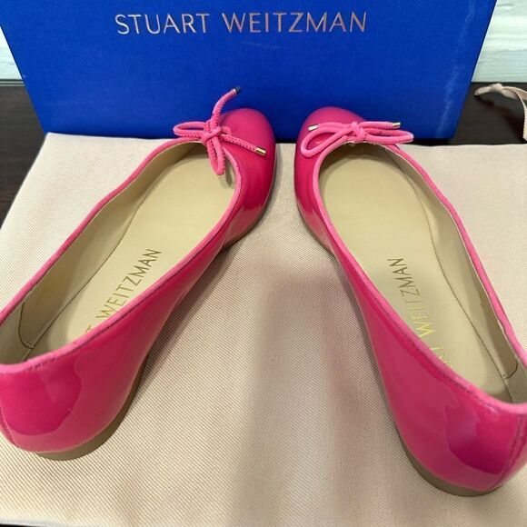 Stuart Weitzman gabby ballet flats almond toe size 6, new - Picture 4 of 11
